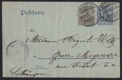 SCG3809 - Germany 1906 Postal Card – Deutsches Reich