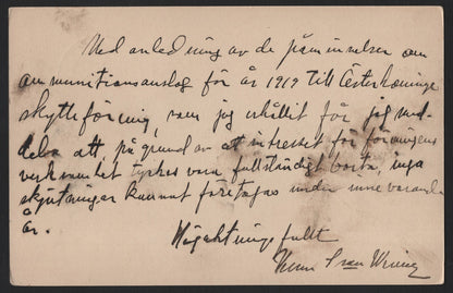 SCG3814 - Sweden – 5 öre Postal Card with Added 5 öre Stamp (Early 20th Century)