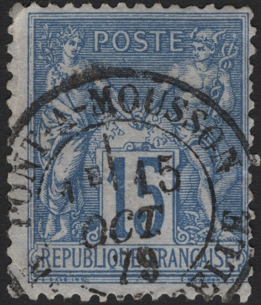 SCG3840 - France 1876 – 15c Blue "Type Sage" Stamp