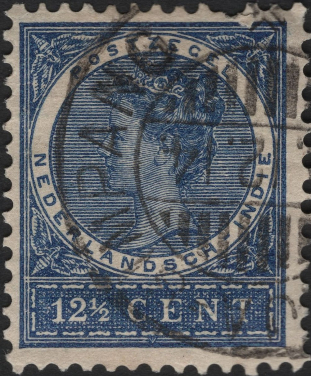 SCG3841 - Netherlands Indies 1899 – Queen Wilhelmina 12½ Cent Blue