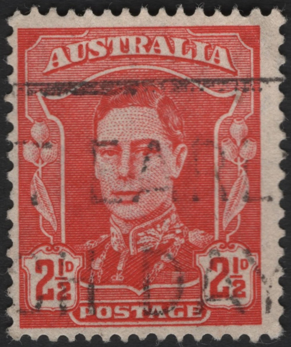 SCG3785 - Australia 1937 King George VI 2½d Red Postage Stamp