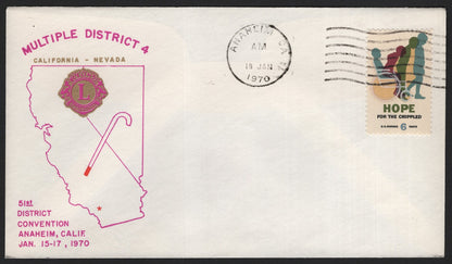 SCG3924 - Lions Clubs International – 51st District Convention Cover (1970)