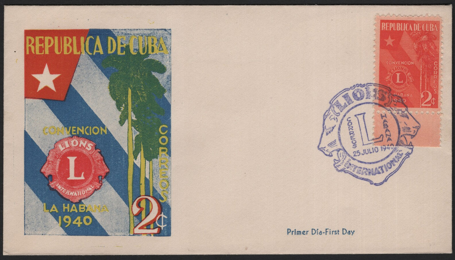SCG3926 - Cuba 1940 Lions Club Convention FDC – Havana