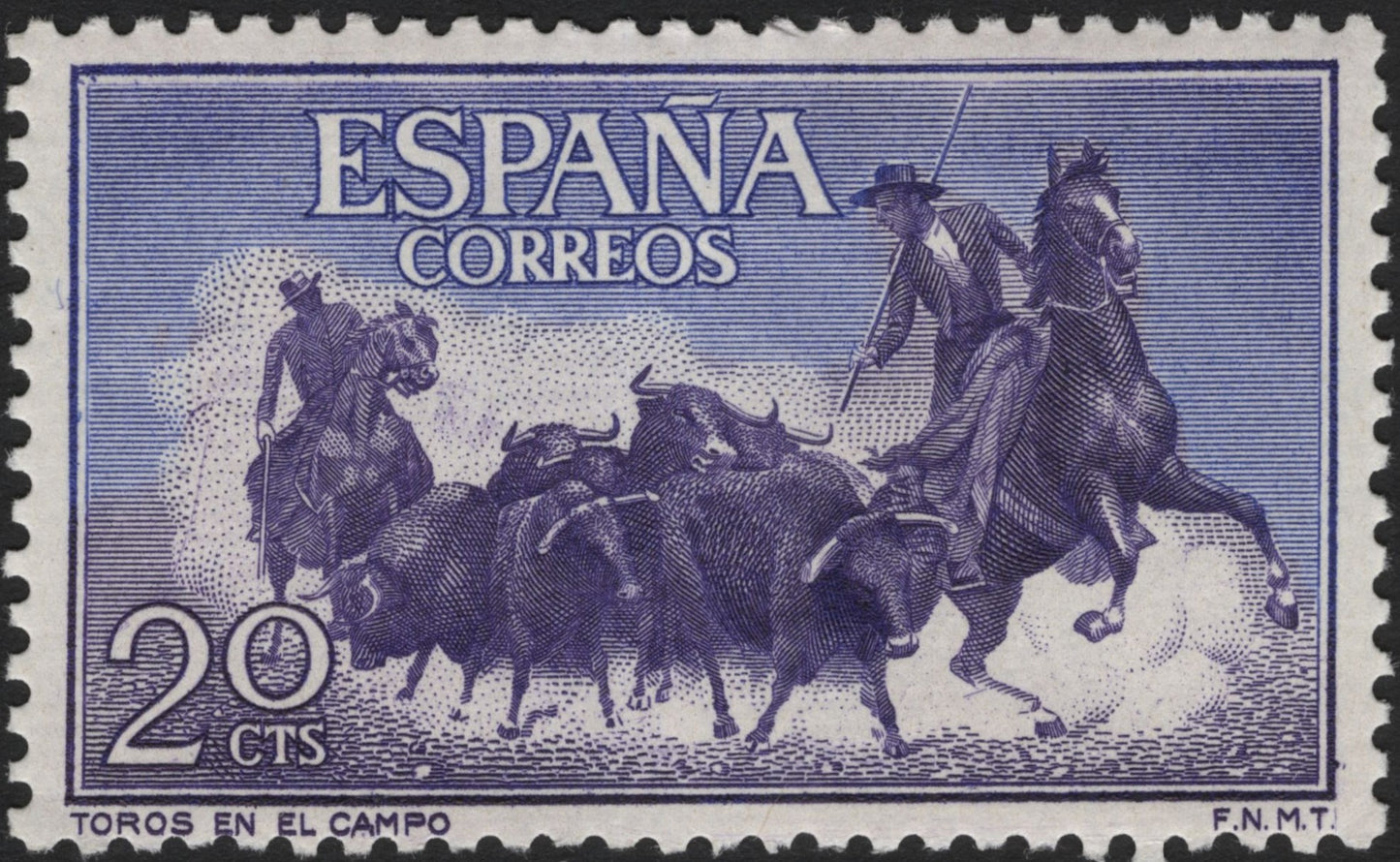 SCG3884 - Spain 1961 – “Toros en el Campo” (Bulls in the Field)