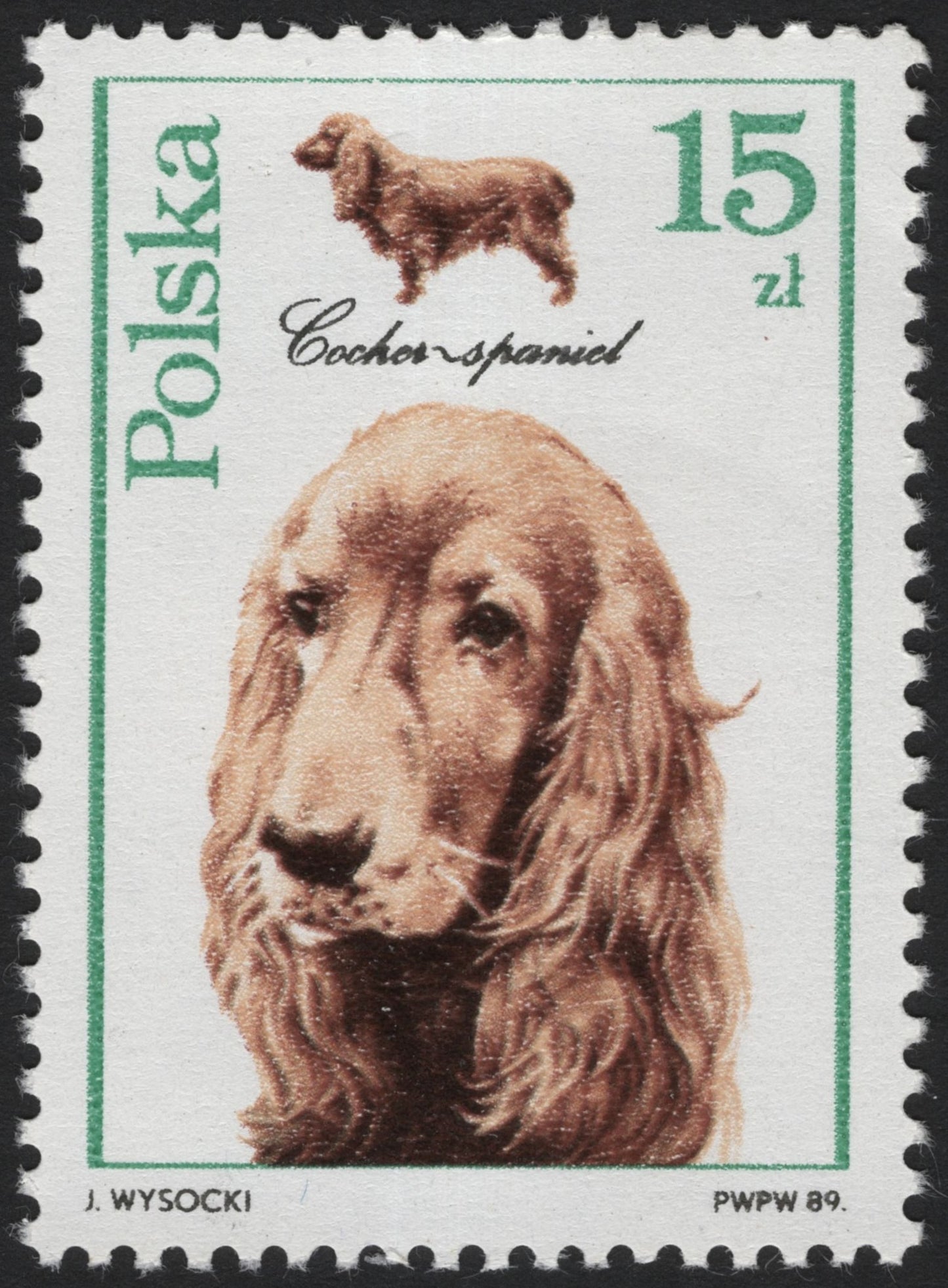 SCG3875 - Poland 1989 – Cocker Spaniel (15 zł)