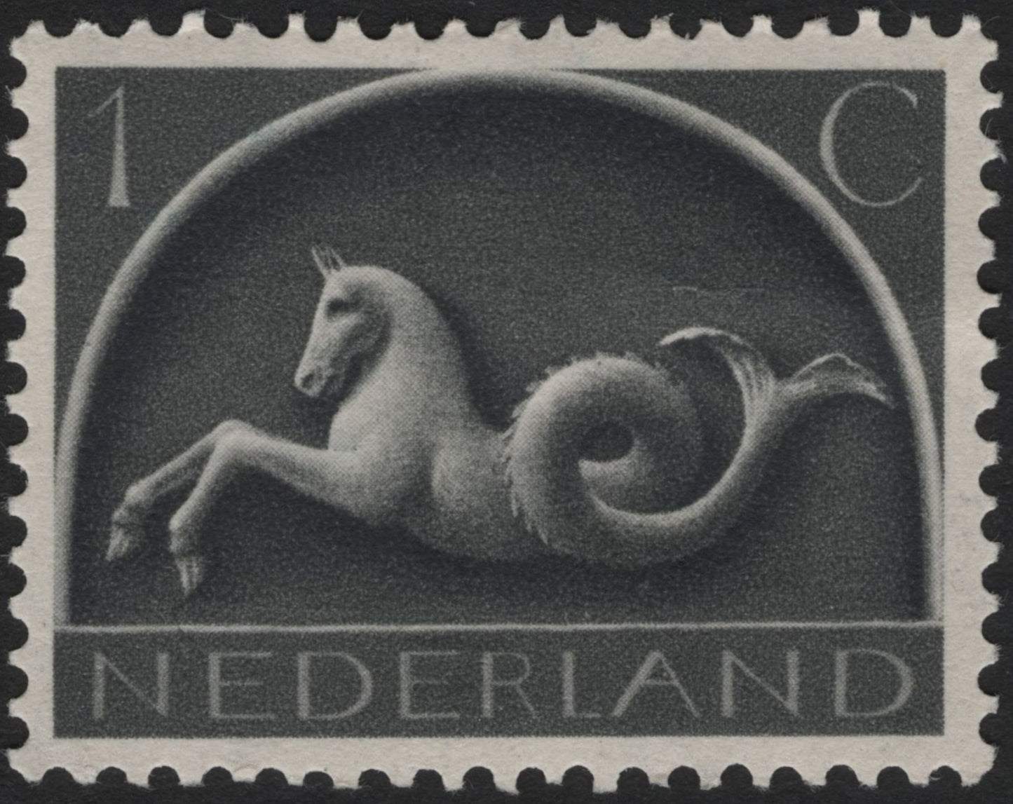 SCG3914 - Netherlands 1953 – Sea Horse Design (1 Cent)