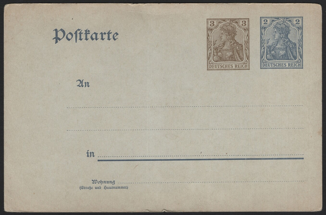 SCG3948 - Germany – Deutsches Reich Postal Stationery Card (c. 1900s)