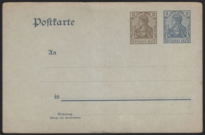 SCG3948 - Germany – Deutsches Reich Postal Stationery Card (c. 1900s)