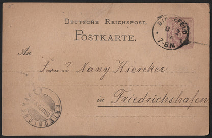 SCG3949 - Germany 1876 Postal Card – Deutsche Reichspost