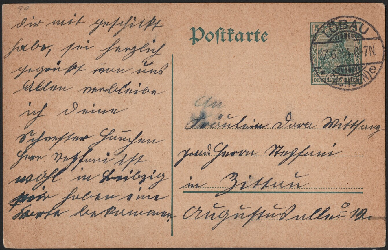 SCG3962 - Postal Stationery Card – Germany 1912