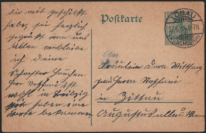 SCG3962 - Postal Stationery Card – Germany 1912