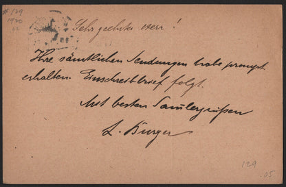 SCG3965 - Germany 1918 Postal Card – Deutsches Reich