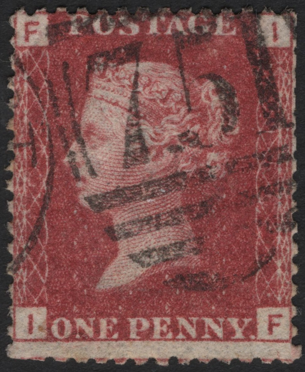 SCG3986 - United Kingdom – 1841 Penny Red (Plate Position F-I)