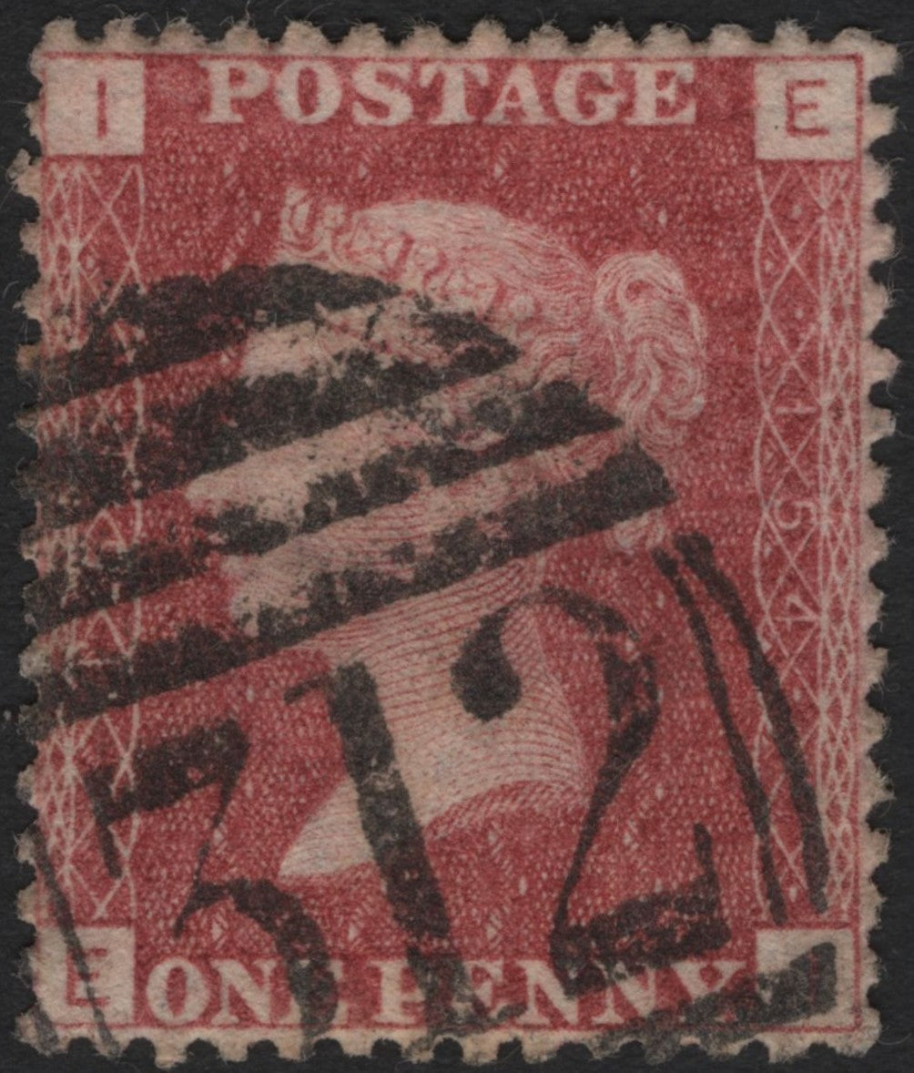SCG3974 - Great Britain – 1854-1857 Penny Red (Plate Number Issue)