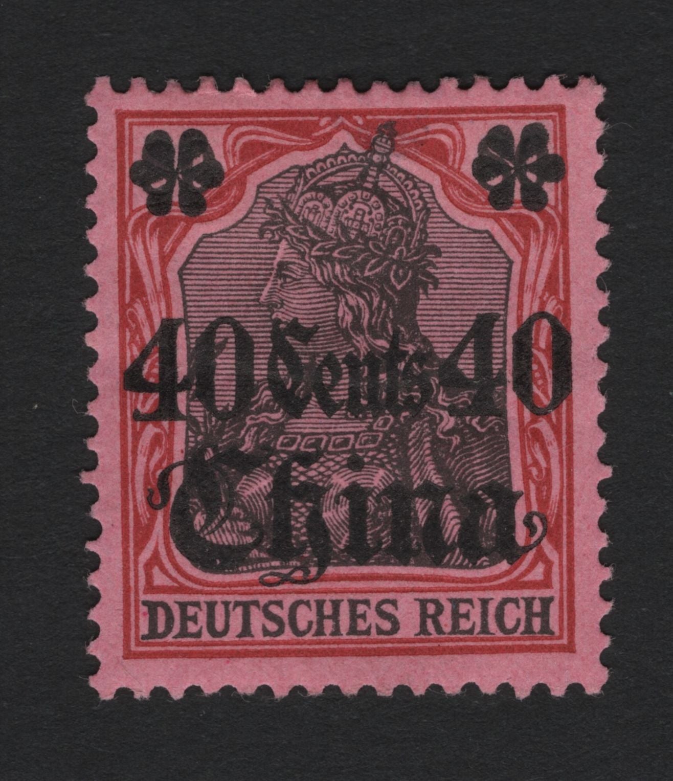 SCG3954 - Germany (Offices in China) – 40 Cents on 80 Pfennig Overprint (1905 Issue)