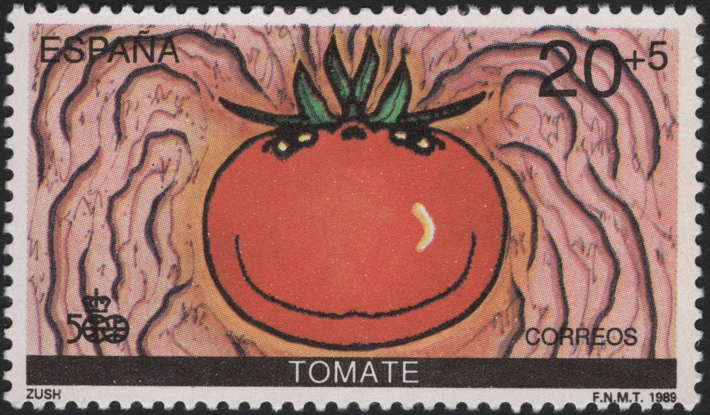 SCG4037 - Spain 1989 – Smiling Tomato (Charity Issue)
