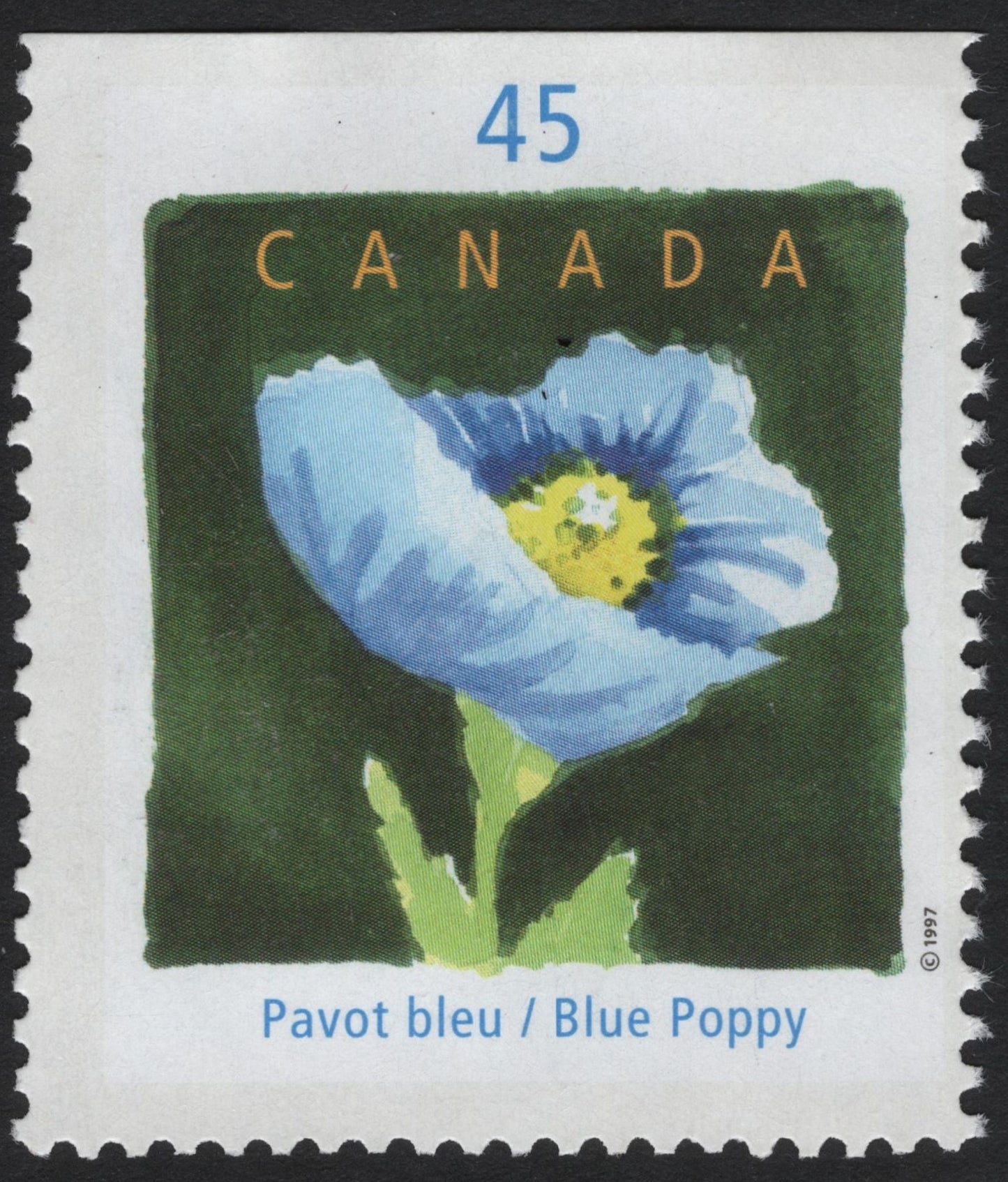 SCG4073 - Canada 1997 – Blue Poppy (Papaveraceae)