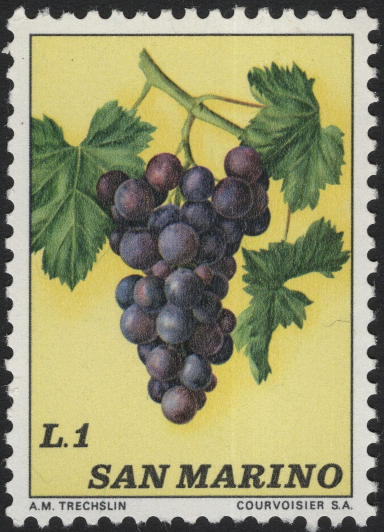 SCG4027 - San Marino 1 Lira – Grapes (Agricultural Series)