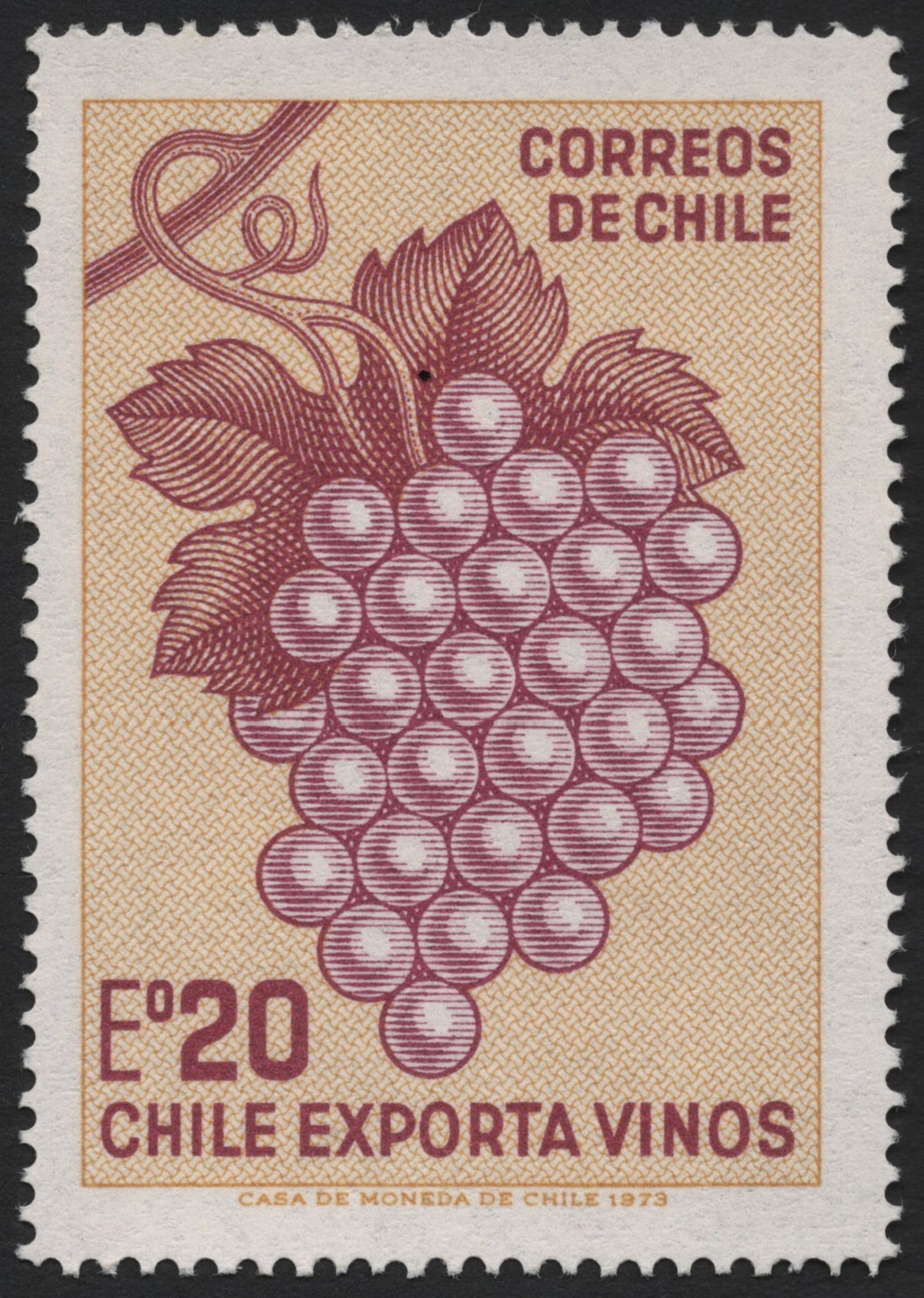 SCG4003 - Chile 1973 – Wine Export Stamp (20 Escudos)