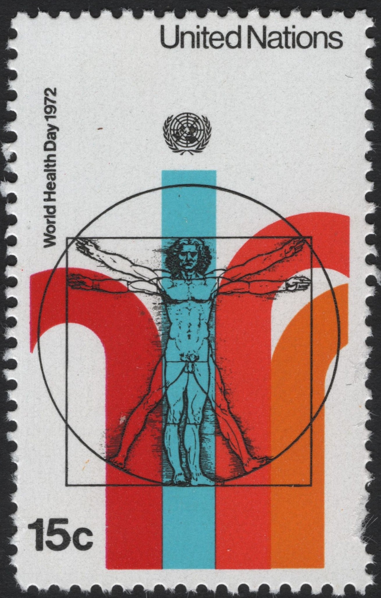 SCG4137 - United Nations 1972 – World Health Day (Vitruvian Man)