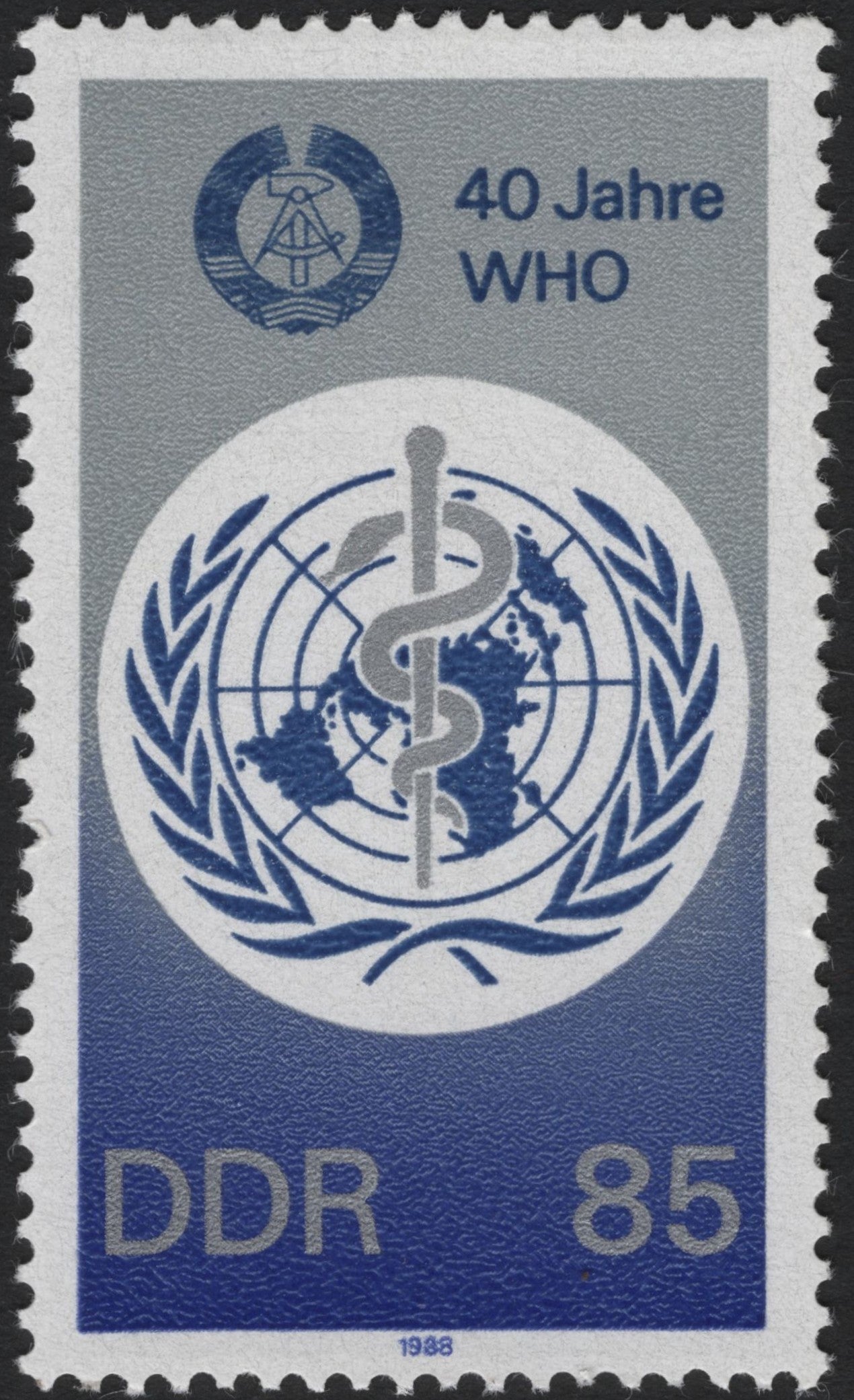 SCG4143 - DDR 1988 – 40 Years of WHO (World Health Organization)