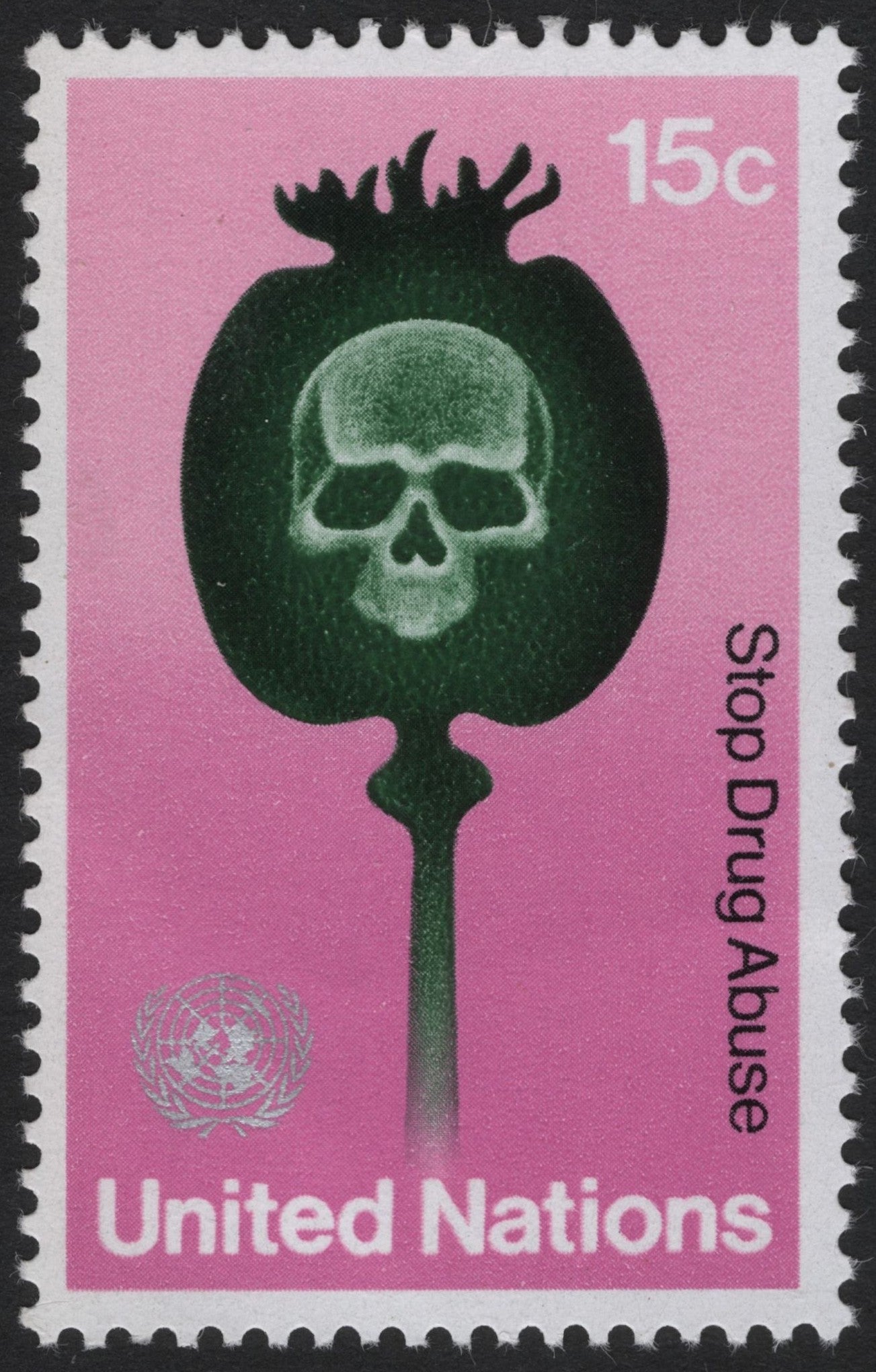 SCG4151 - United Nations 1971 "Stop Drug Abuse" 15c Stamp