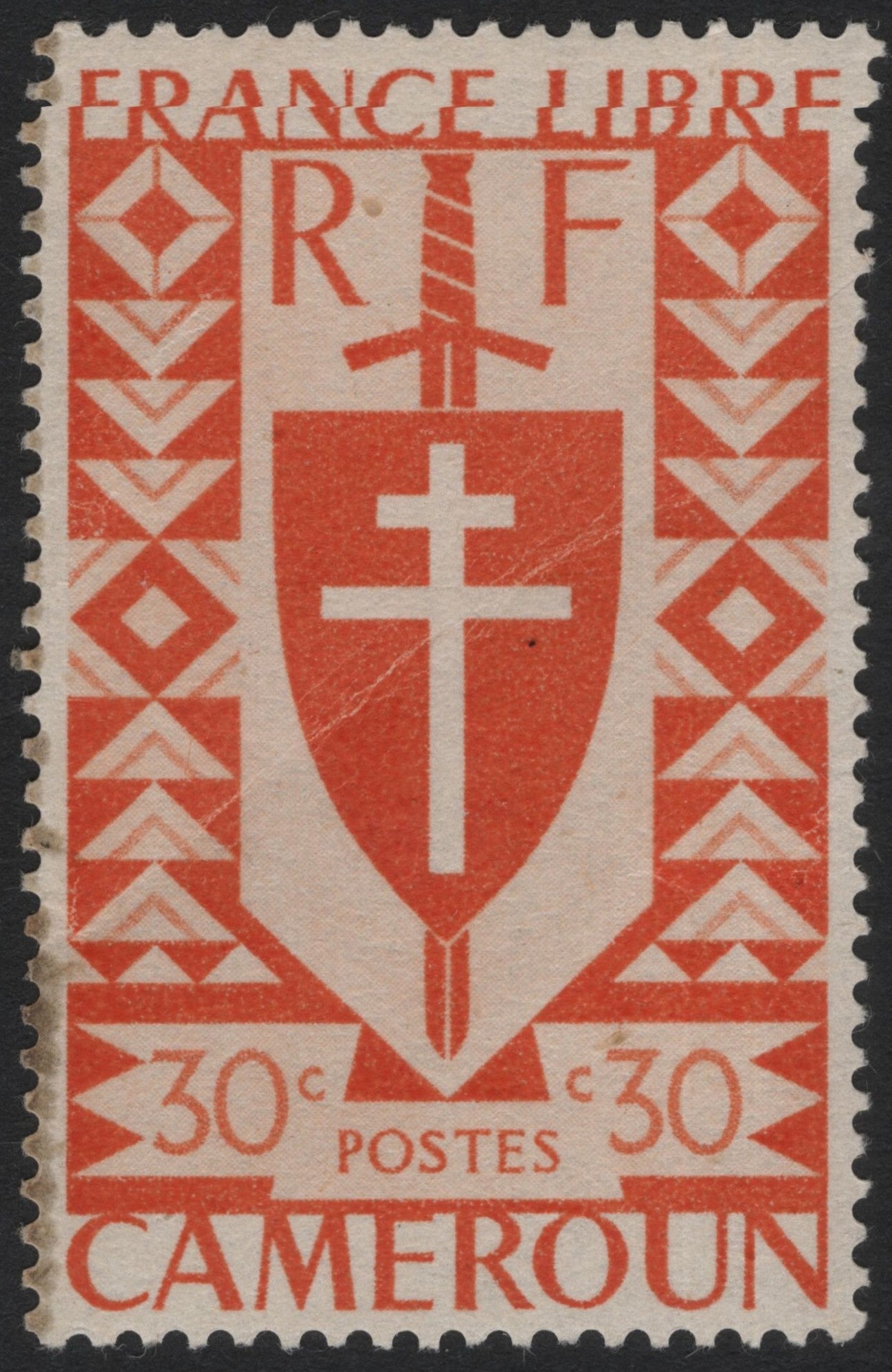 SCG4161 - Cameroun 1940 – Free France Issue (30c Red)