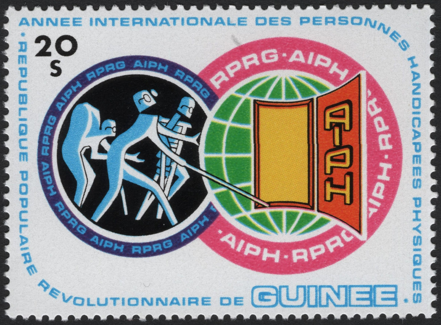 SCG4175 - Guinea 1981 – International Year of Disabled Persons Stamp (20 Sylis)