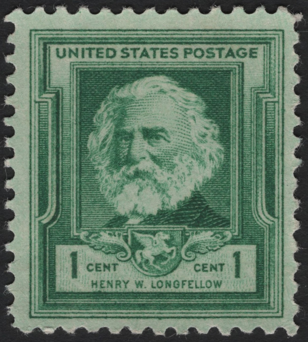 SCG4191 - United States 1 Cent Henry W. Longfellow Stamp