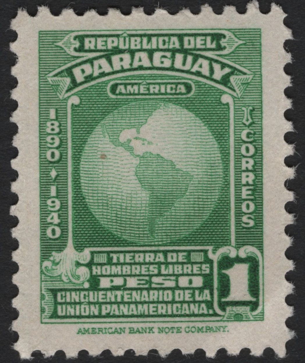 SCG4197 - Paraguay 1940 – 50th Anniversary of the Pan-American Union