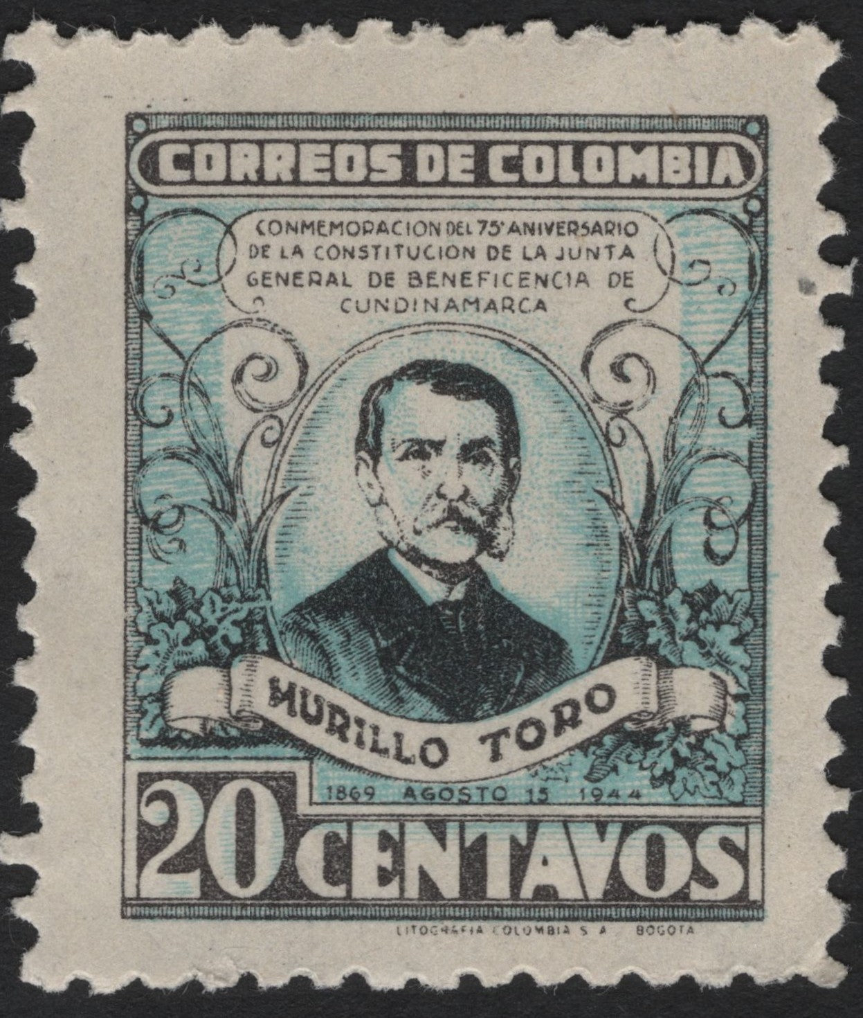 SCG4200 - Colombia 1944 – 75th Anniversary of the Cundinamarca Charity Board (Murillo Toro)