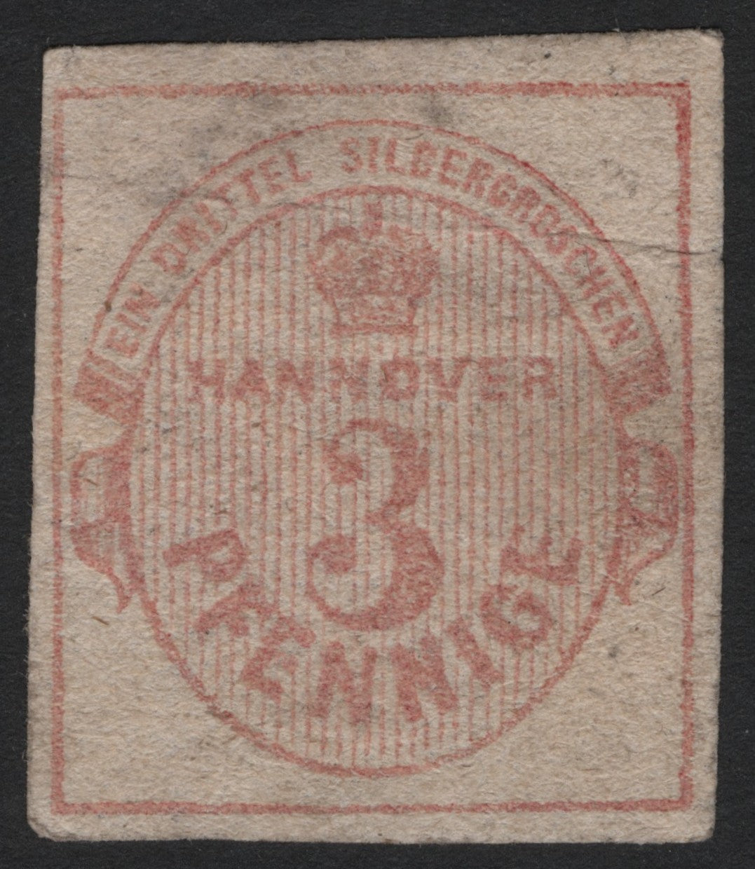 SCG4241 - Hanover 1864 – 3 Pfennige Carmine