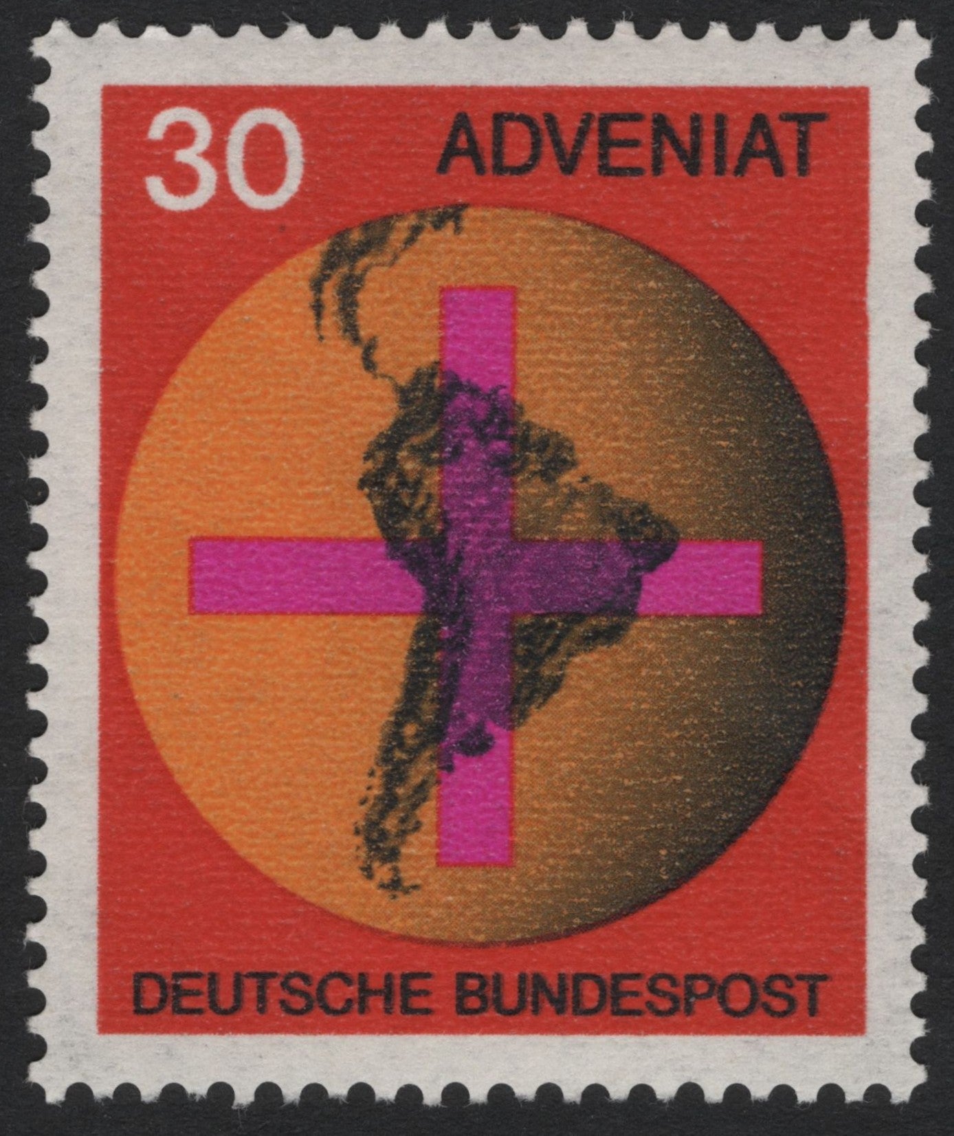 SCG4270 - Germany 1962 – Adveniat Fund Stamp (30 Pfennig)