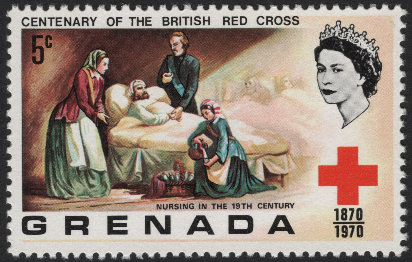 SCG4280 - Grenada 1970 – Centenary of the British Red Cross (Nursing in the 19th Century)