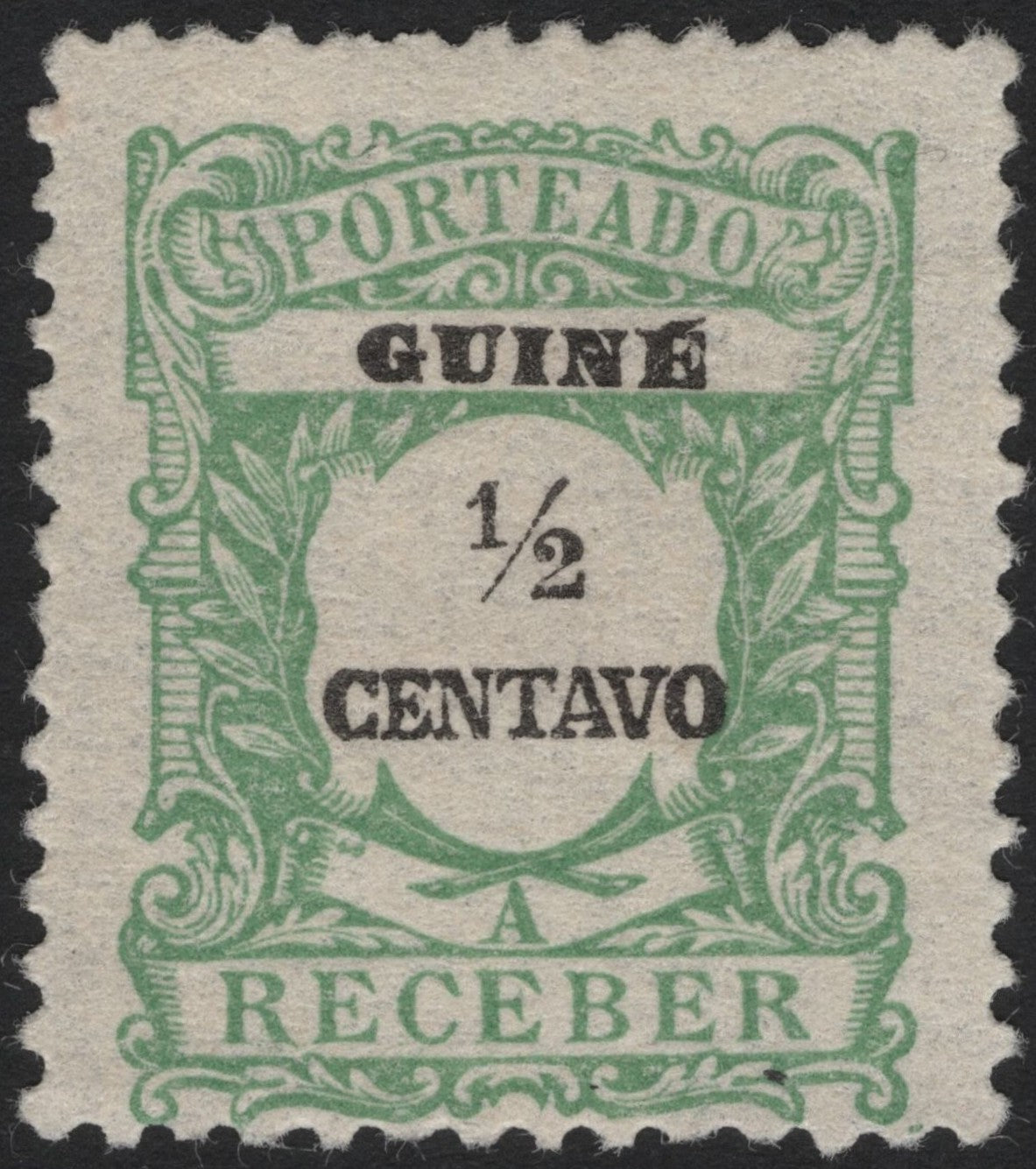 SCG4331 - Portuguese Guinea Postage Due Stamp – ½ Centavo Green (Overprint)