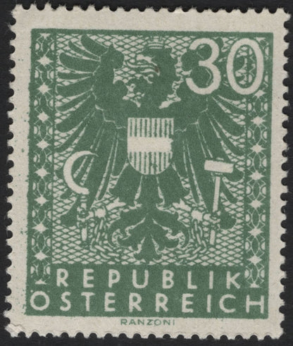 SCG4404 - Austria – Coat of Arms Definitives (30g & 38g values)
