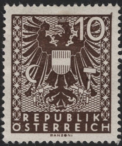 SCG4405 - Austria 10 Groschen – Coat of Arms Definitive