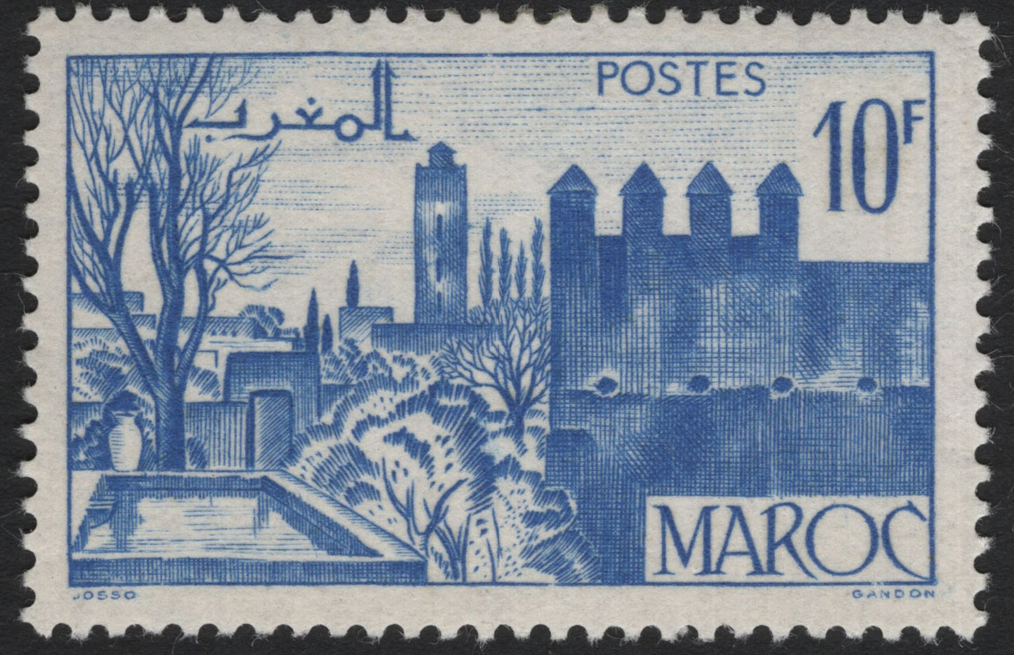 SCG4416 - Morocco – Architectural & Scenic Views (10F Blue & 12F Red)