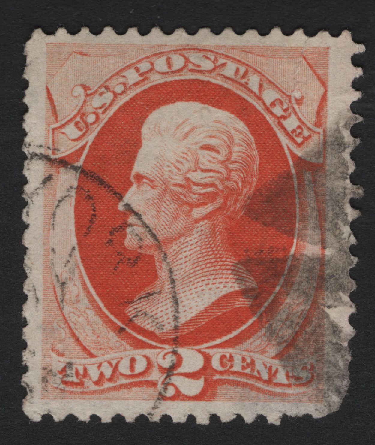 SCG4341 - United States – 2 Cents Red (Andrew Jackson) – 1870s Issue