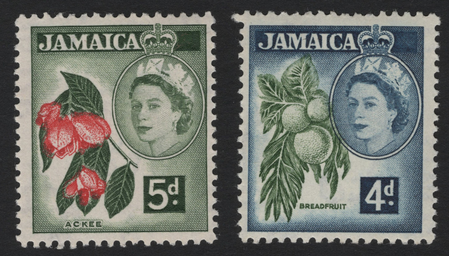 SCG4390 - Jamaica – Queen Elizabeth II Definitives (Ackee & Breadfruit, 1956–1958)