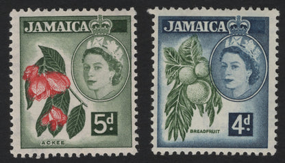 SCG4390 - Jamaica – Queen Elizabeth II Definitives (Ackee & Breadfruit, 1956–1958)