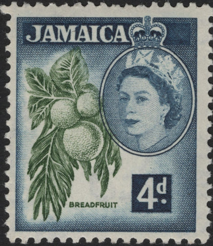 SCG4390 - Jamaica – Queen Elizabeth II Definitives (Ackee & Breadfruit, 1956–1958)