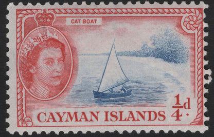 SCG4398 - Cayman Islands 1950s–1960s “Cat Boat” Stamps – King George VI & Queen Elizabeth II