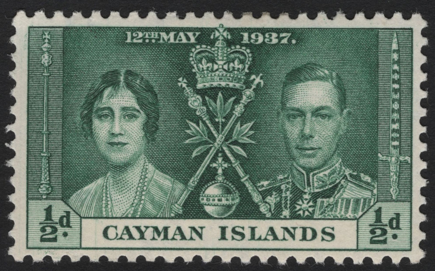 SCG4392 - Cayman Islands – 1937 Coronation of King George VI and Queen Elizabeth