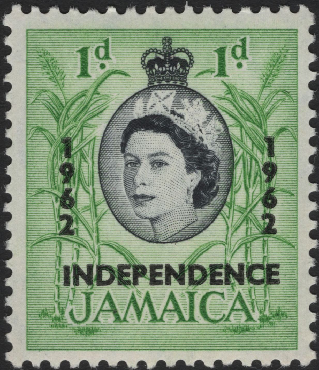 SCG4391 - 🇯🇲 Jamaica – Queen Elizabeth II Definitives & Independence Overprint (1962)