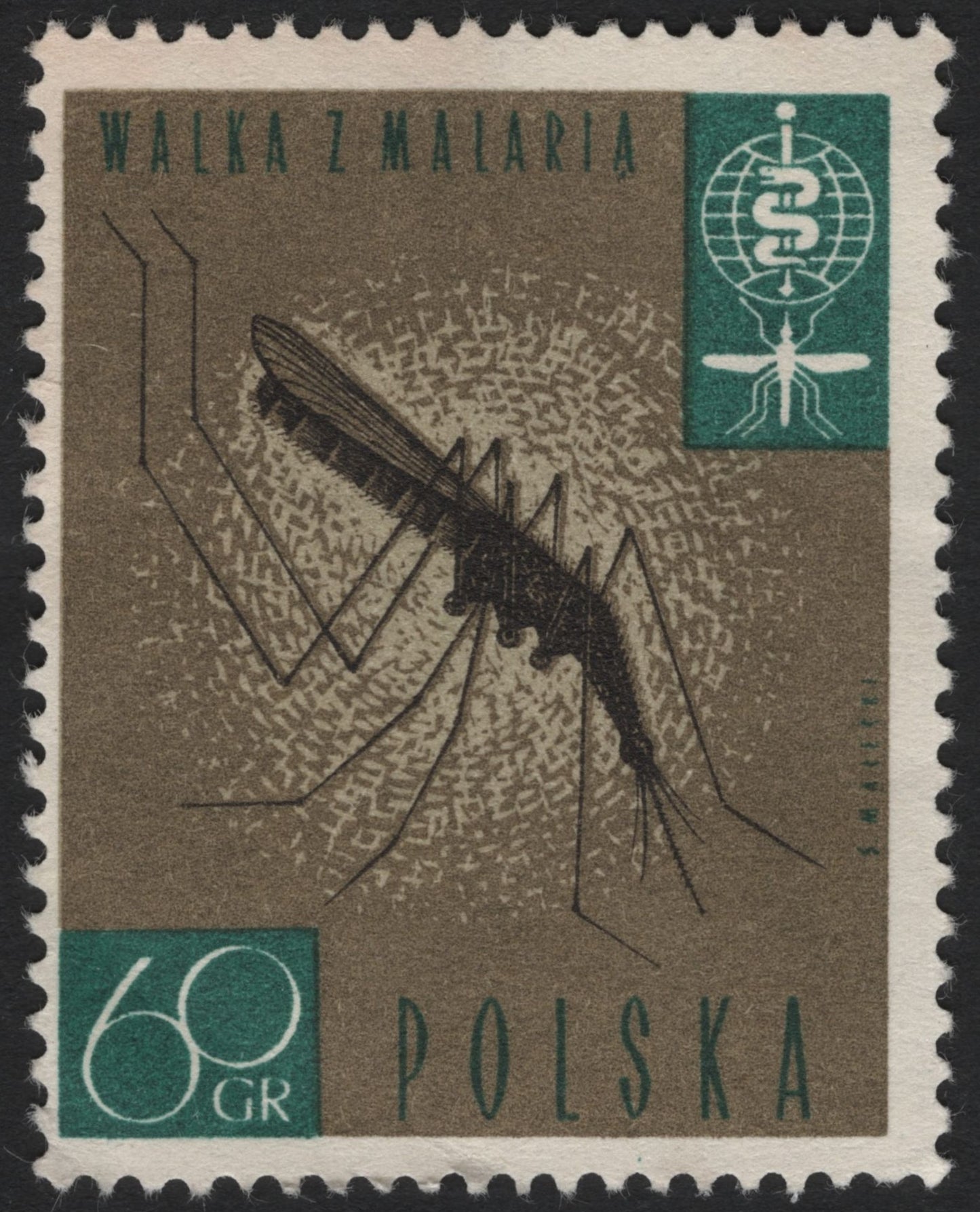 SCG4424 - Poland 1962 – Fight Against Malaria, 60 Groszy