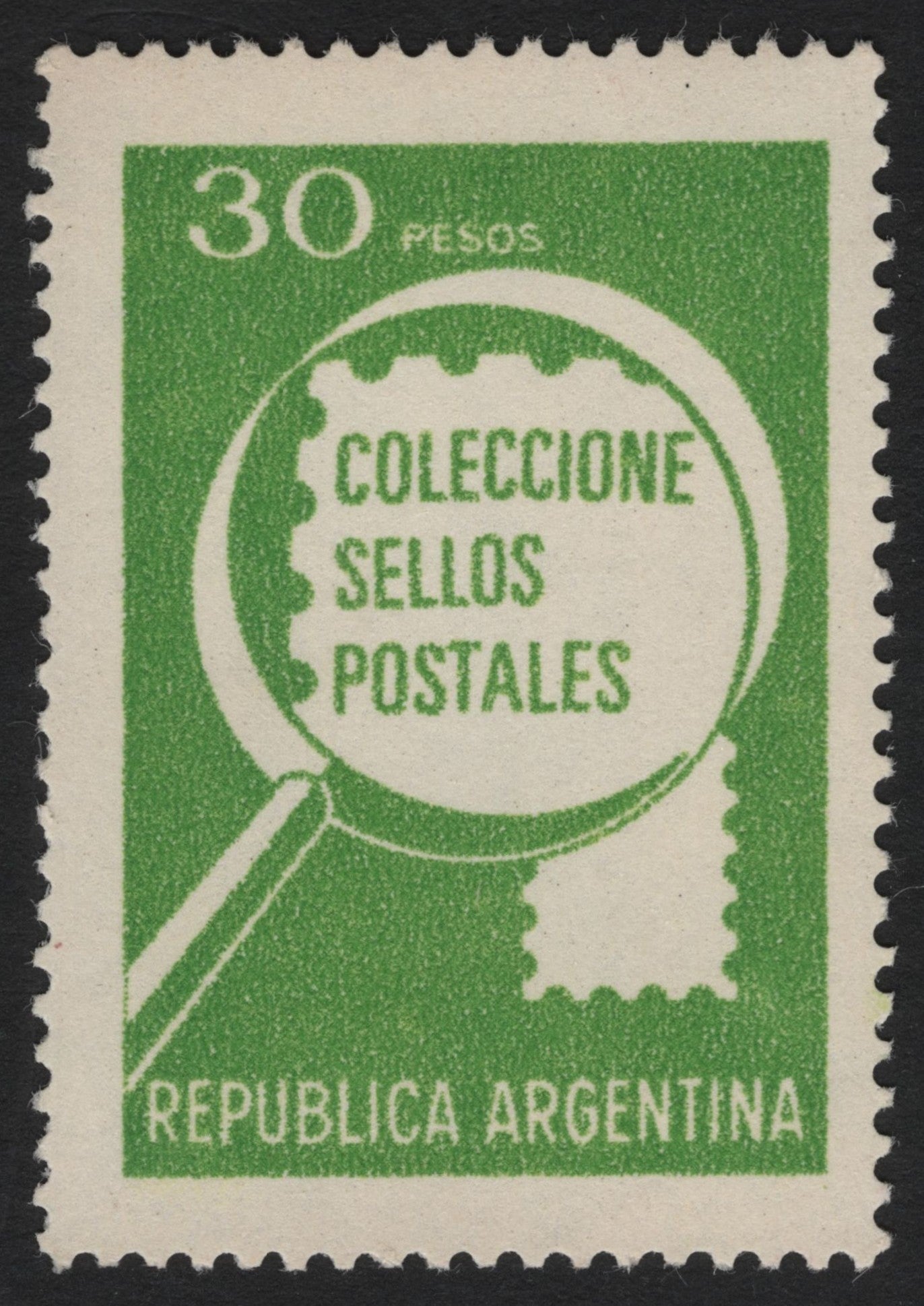 SCG4437 - Argentina 1960s "Collect Stamps" Promotion – 30 Pesos Green