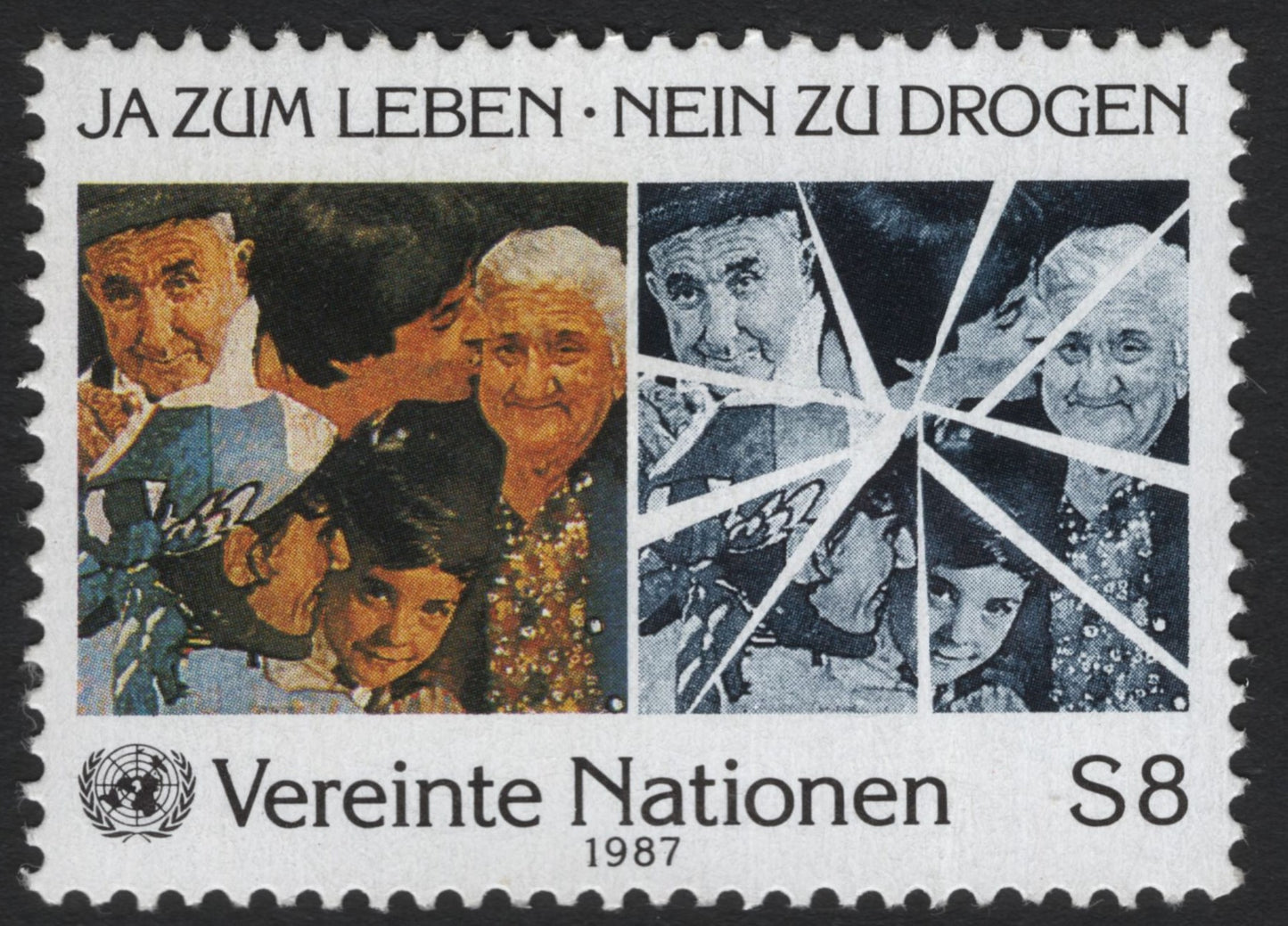 SCG4445 - United Nations 1987 “Say Yes to Life, No to Drugs” – Vienna Issue