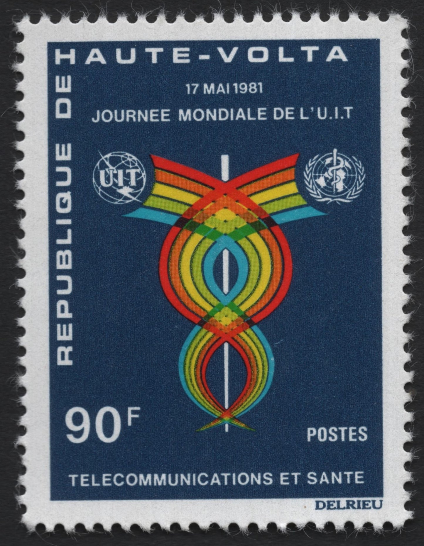 SCG4441 - Haute-Volta 1981 – World Telecommunication and Health Day