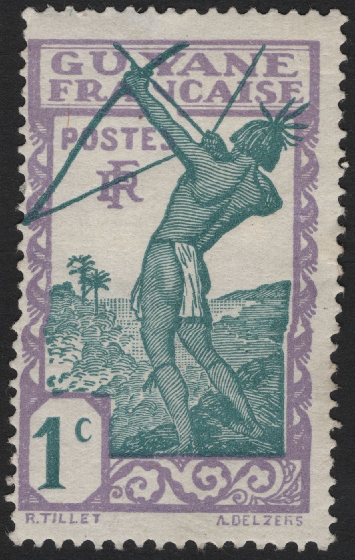 SCG4396 - French Guiana – Indigenous Archer Issue (c. 1930s)